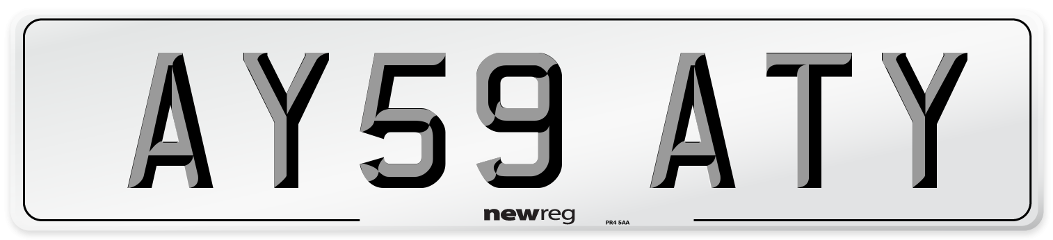 AY59 ATY Number Plate from New Reg
